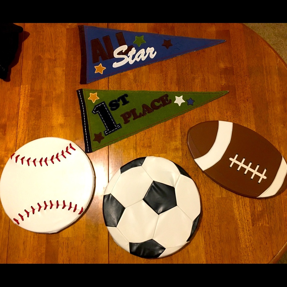 *Ship Dscnt* Sports Theme Room Decor